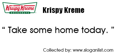 Krispy Kreme slogan