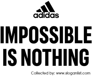 Adidas slogan