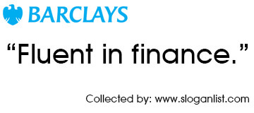 Barclays slogan